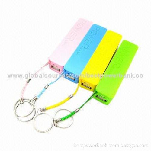 Perfume Portable 2,600mAh Power Bank with Stainless Steel Keychain, 5V/1A